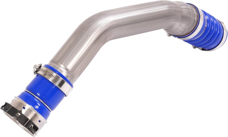 BALOCEO Intercooler Pipe Boot Kit Compatible with 2017-2024 Ford F250 F350 Super Duty 6.7L V8 Replacement for HC3Z6C646D PC3Z6C646A Hot & Cold Side w/Boots & Clamps Stainless Steel Rubber - Image 3